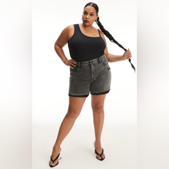 NWT Good American Asymmetrical Rib Tank - Picture 3 of 8